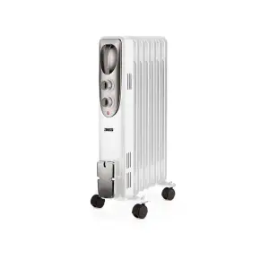 Обігрівач оливний Zanussi ZOH/ES-07WN, 20м2, 1500Вт, мех. упр-ння, 7 секцій, білий UA